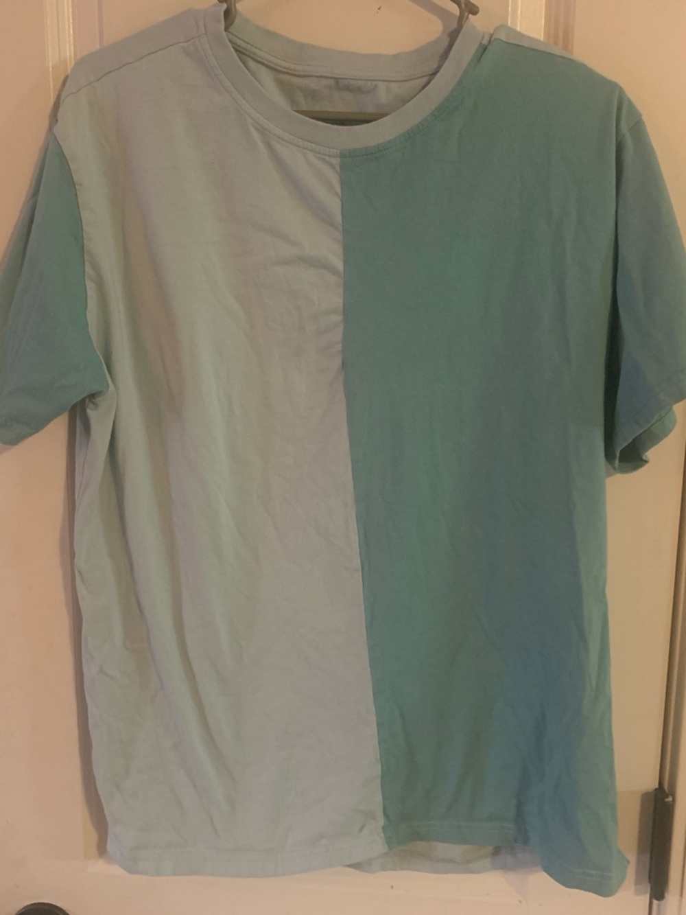 Original Use Men's Two-Tone Aqua & Light Blue Crew Tee